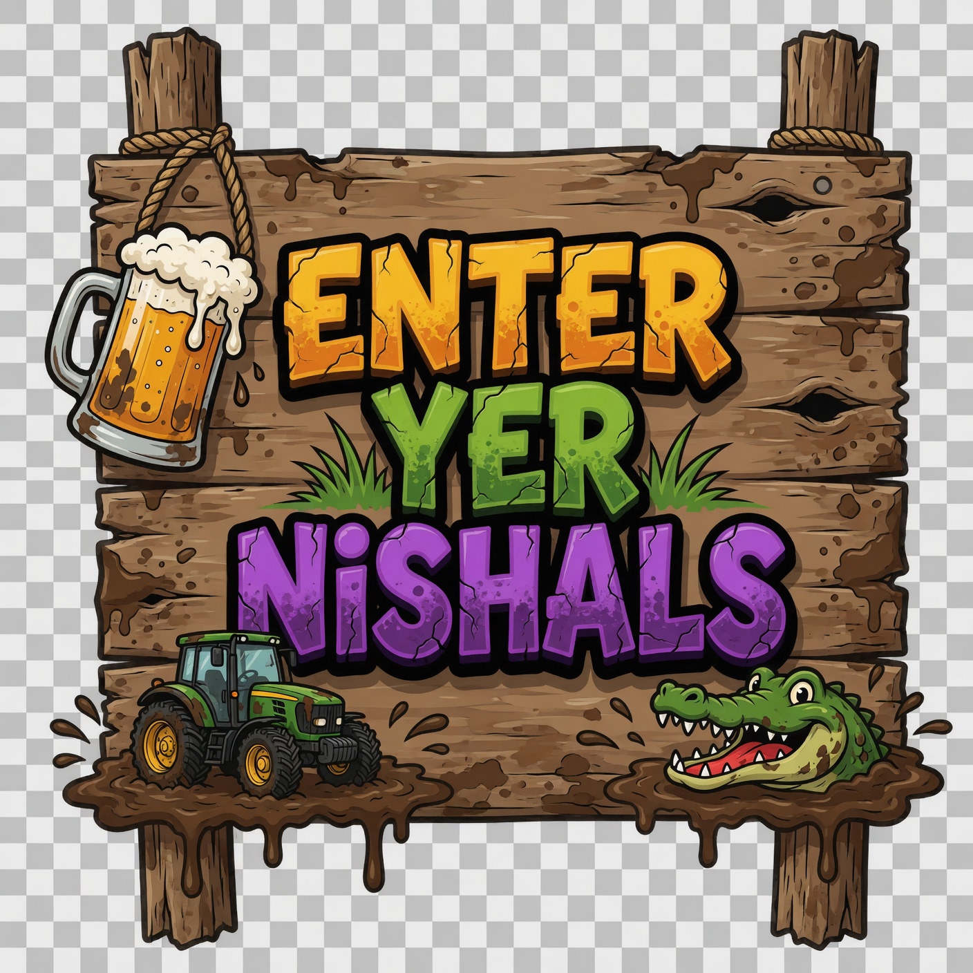 ENTER YER NISHALS